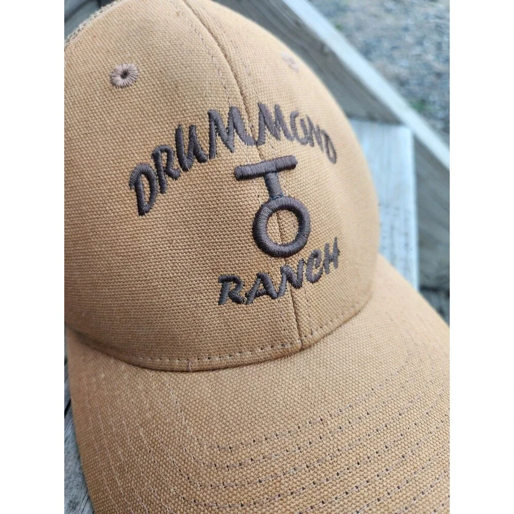 Drummond Ranch Baseball Cap Pioneer Woman Adjustable Backstop Outdoor Cap.